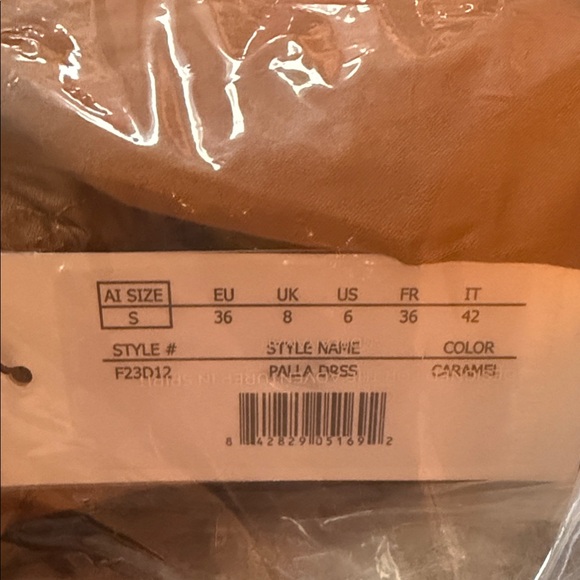 Andrea Iyamah Palla Dress Caramel Corset Midi NWT - Picture 2 of 12